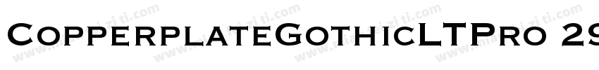 CopperplateGothicLTPro 29BC字体转换